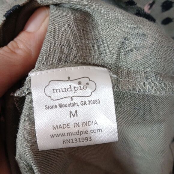 Mud Pie Animal Print Tiered Lomg Sleeve Mini Dress - Picture 9 of 11